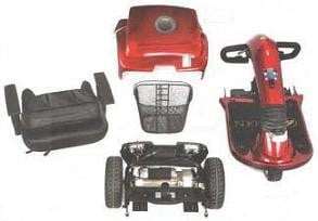 Golden Companion - 3 Wheel Scooter - Red