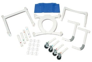 Lumex 22in PVC Knock-Down Shower Commode Chair