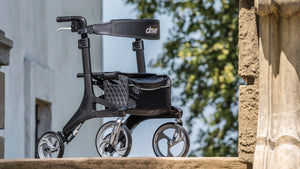Nitro Elite CF, Carbon Fiber Walker Rollator Black -Drive