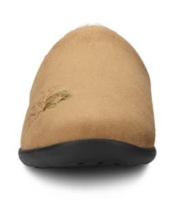 Dr. Comfort Women's Cozy Diabetic Slippers - Camel