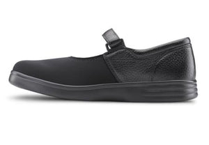 Dr. Comfort Women's Merry Jane Diabetic Shoes - Black Lycra