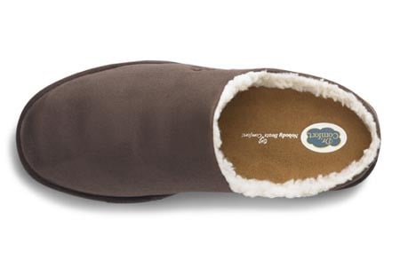 Dr. Comfort Men's Easy Diabetic Slippers - Chocolate