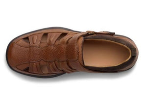 Dr. Comfort Men's Fisherman Diabetic Sandals - Chestnut
