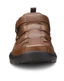 Dr. Comfort Men's Fisherman Diabetic Sandals - Chestnut