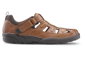 Dr. Comfort Men's Fisherman Diabetic Sandals - Chestnut