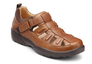 Dr. Comfort Men's Fisherman Diabetic Sandals - Chestnut