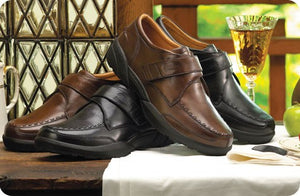 Dr. Comfort Men's Frank Diabetic Shoes - Bark