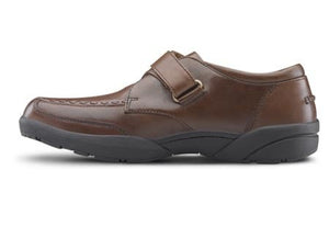 Dr. Comfort Men's Frank Diabetic Shoes - Bark