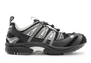 Dr. Comfort Men's Performance Diabetic Shoes - BLK-GRY
