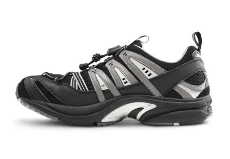 Dr. Comfort Men's Performance Diabetic Shoes - BLK-GRY