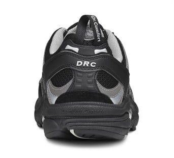 Dr. Comfort Men's Performance Diabetic Shoes - BLK-GRY