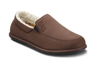 Dr. Comfort Men's Relax Diabetic Slippers - Chocolate