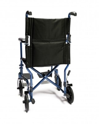 EJ781-1  Lightweight Aluminum Transport Chair, 17", Red