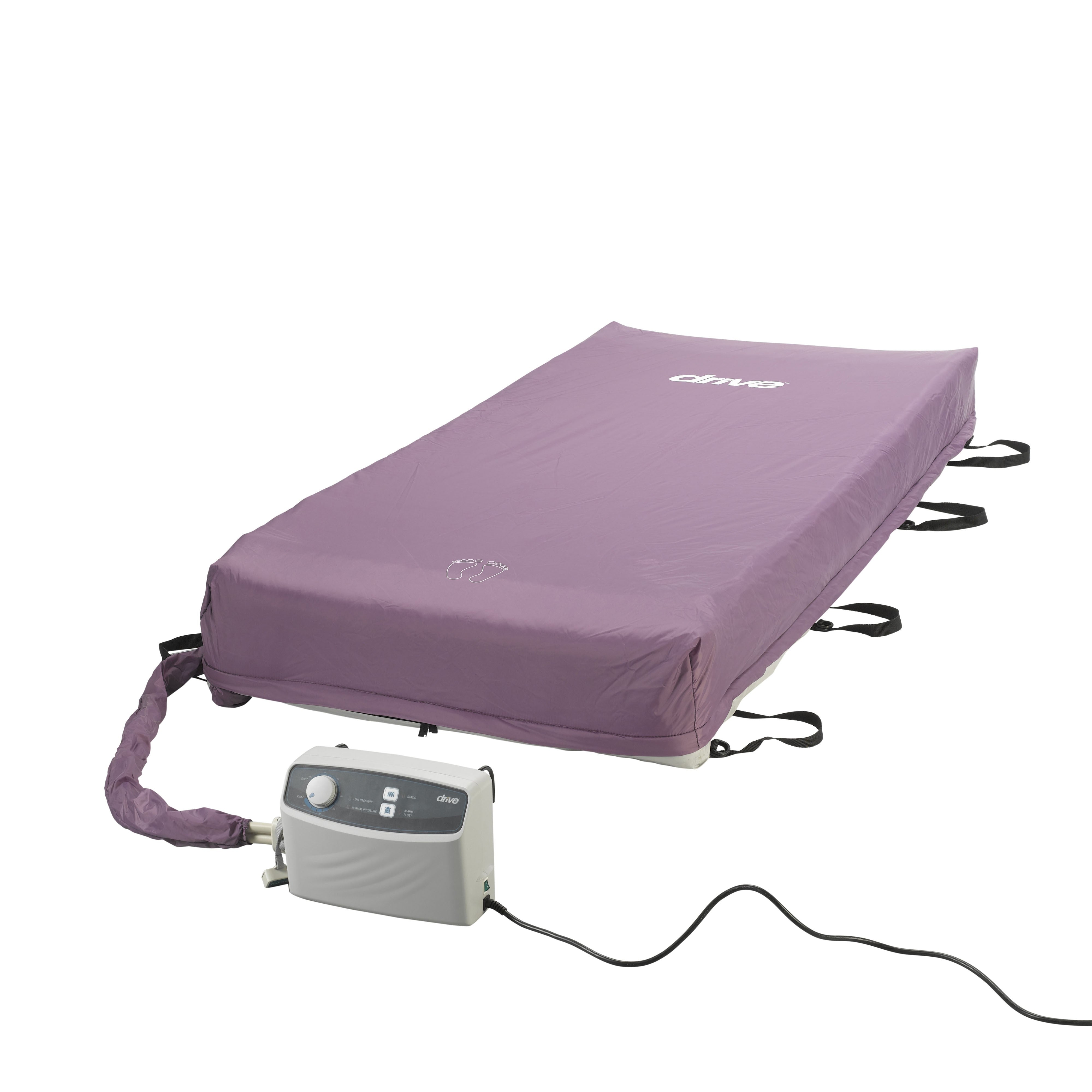 Med-Aire 8" Alternating Pressure & Low Air Loss Mattress System by Drive