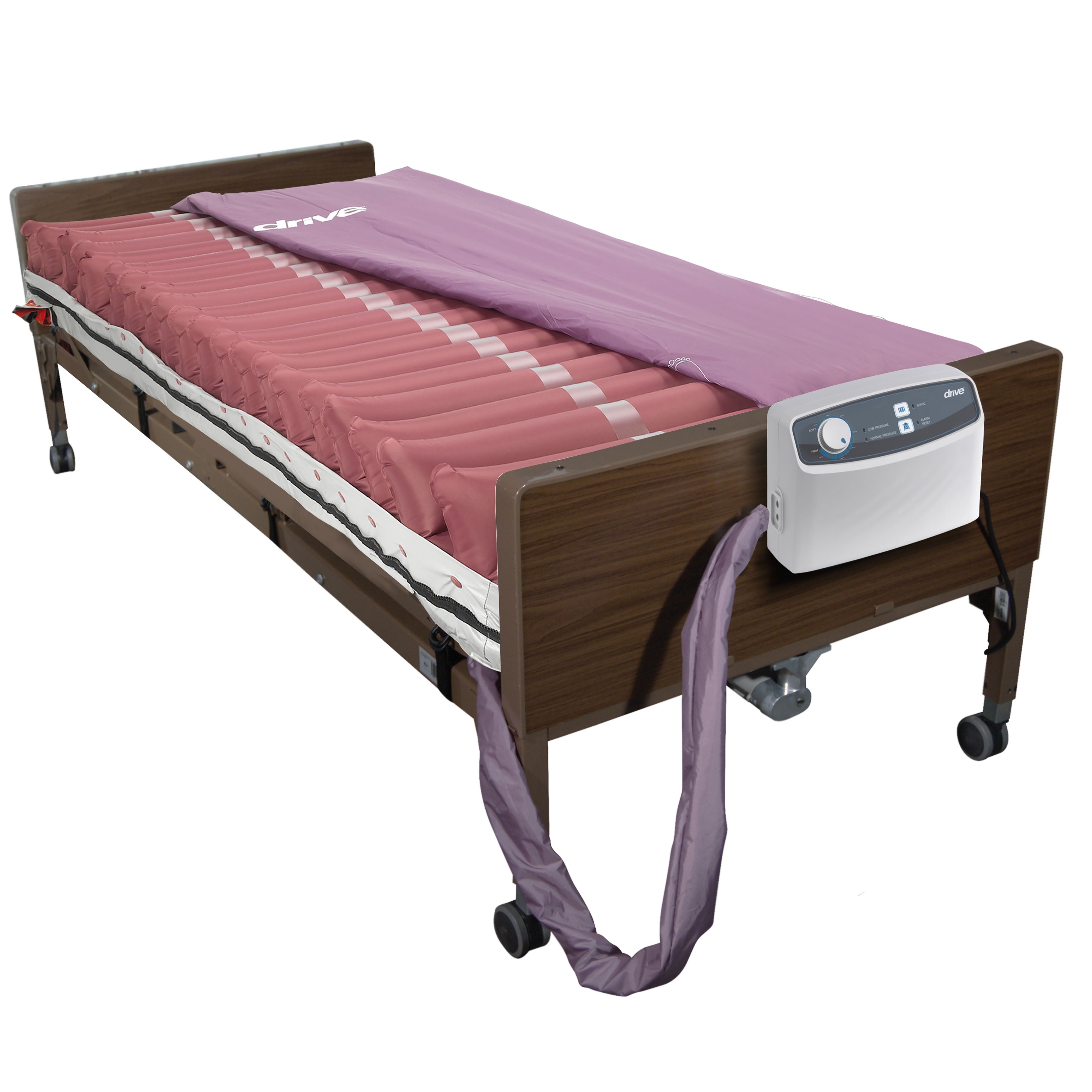 Med-Aire 8" Alternating Pressure & Low Air Loss Mattress System by Drive