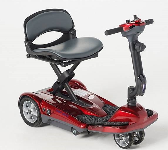 Transport AF+ Dual Front Tire Automatic Folding 4 Wheel Scooter -EV Rider