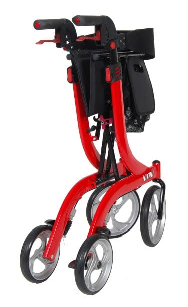 Nitro Euro-Style Aluminum 4 Wheel Walker Rollator by Drive Medical