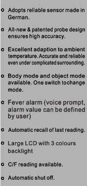 Non Contact IR Infrared Digital Thermometer Body Temperature Thermometer