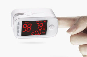 Fingertip Pulse Oximeter, Blood Oxygen Saturation Monitor (SpO2) with LED Displa