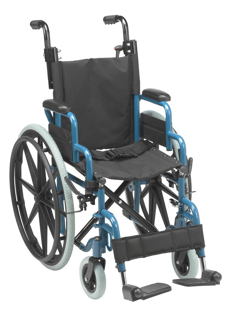 Wallaby Pediatric Wheelchair Blue