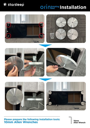 Orin Rotation Bed by Charme Starsleep