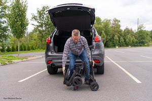 Pride Go-Go Carbon 4-Wheel Folding Travel Scooter