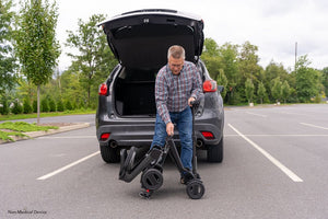 Pride Go-Go Carbon 4-Wheel Folding Travel Scooter