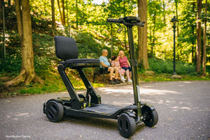 Pride Go-Go Carbon 4-Wheel Folding Travel Scooter