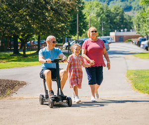 Pride Go-Go Carbon 4-Wheel Folding Travel Scooter