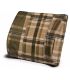 Lumbar Foam Support Cushion - Green Plaid