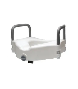 Lumex Locking Raised Toilet Seat with Removable Arms 