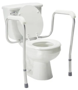 Lumex Versaframe Toilet Safety Rail in Brown Box Adjustable Height