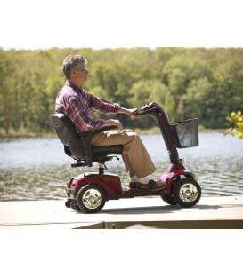 Golden Companion 350lb Capacity - 4 Wheel Scooter - Red