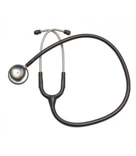 Stainless Steel Stethoscope Adult in Black - LAB-7100 Graham Field