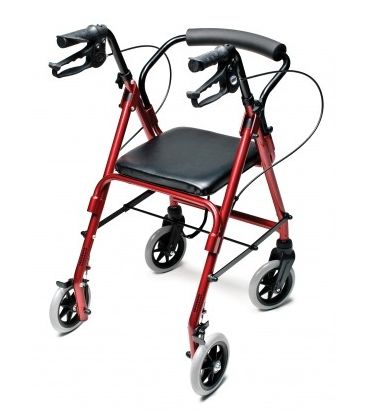 Lumex Walkabout Lite Junior Rollator, Burgundy Lumex Walkabout Lite Junior Rollator, Burgundy