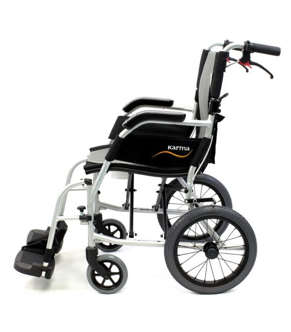 Karman ERGO FLIGHT-TP 18 lbs Ultralightweight Transport Hill Brake Wheelchair 