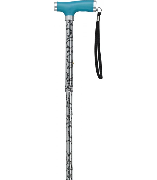Walking Cane Adjustable Folding Glow Grip Handle Lightweight Mobility X402683 