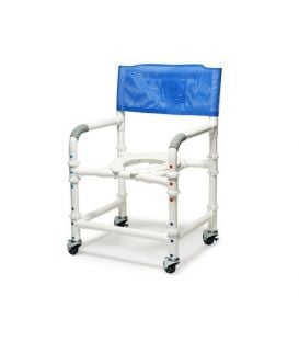 Lumex 26in PVC Bariatric Shower Commode Chair