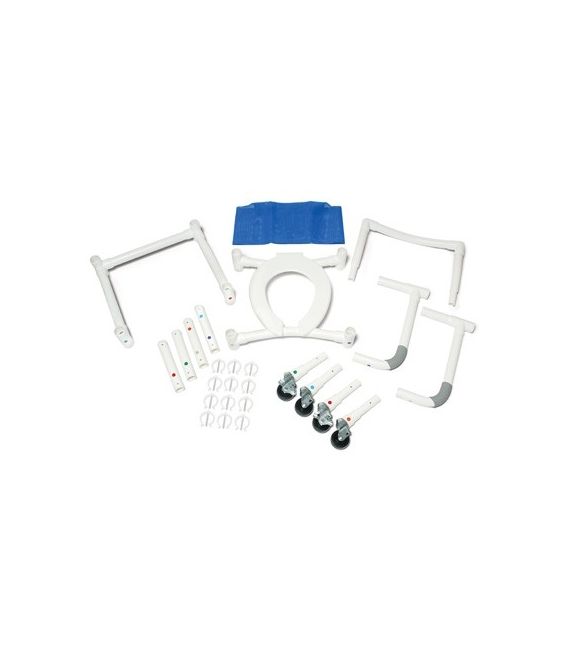 Lumex 18in PVC Knock-Down Shower Commode Chair