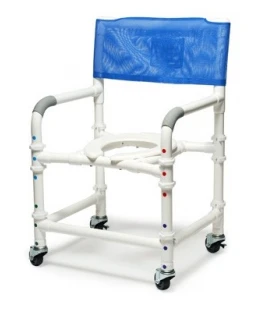 Lumex 18" PVC Knock-Down Shower Commode Chair 89100-KD by Graham Field