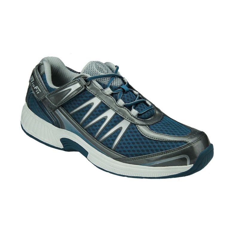 OrthoFeet Men's Sprint Diabetic Shoes - Blue - American ...
