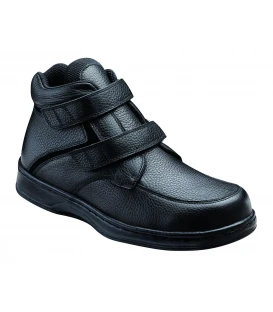 OrthoFeet Men's Glacier Gorge Diabetic Shoes - Black