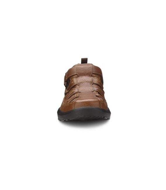 Dr. Comfort Men's Fisherman Diabetic Sandals - Chestnut