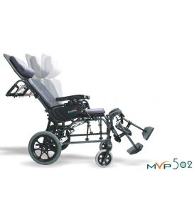  Karman MVP-502-MS – 36 lbs Manual-Propel Alu Reclining Wheelchair 