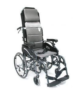 Karman VIP-515-TP Lightest Foldable Adult Tilt-in-Space Wheelchair
