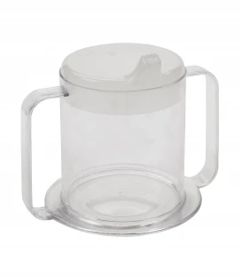 Clear 2 Handle Cup with Cover