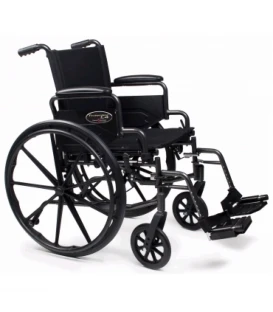 Everest & Jennings Traveler L4 Lightweight Wheelchair-Asst Arm & Leg Types