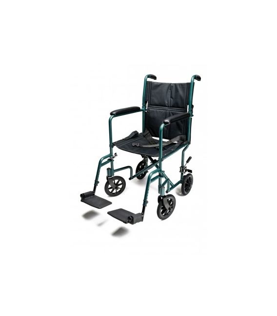 EJ789-1  Lightweight Aluminum Transport Chair, 17", Green