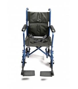 EJ781-1  Lightweight Aluminum Transport Chair, 17", Red