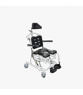 Aqua TL Tilt Rehab Shower Commode Chair  Stainless Steel 250 lbs -106C19- Future Mobility